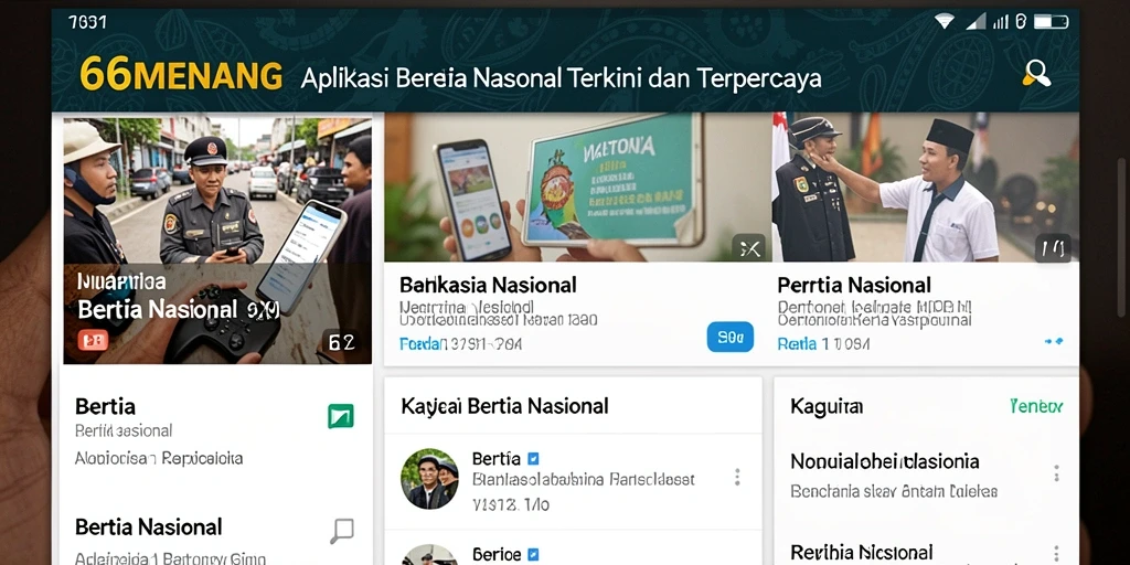 Tampilan antarmuka aplikasi 66MENANG yang user-friendly.