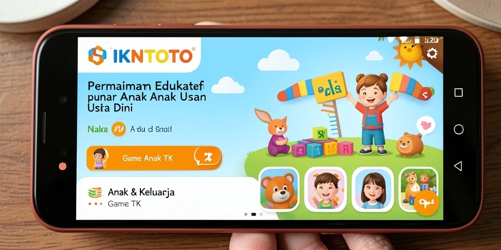 Antarmuka cerah dan menarik untuk anak-anak belajar.