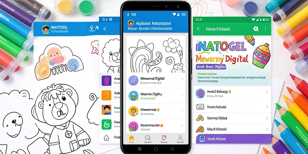 Screenshot INATOGEL menampilkan antarmuka interaktif mewarnai.