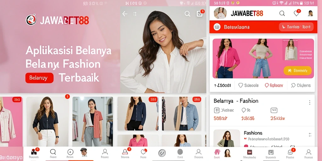 Tampilan antarmuka JAWABET88 untuk belanja fashion yang menarik.