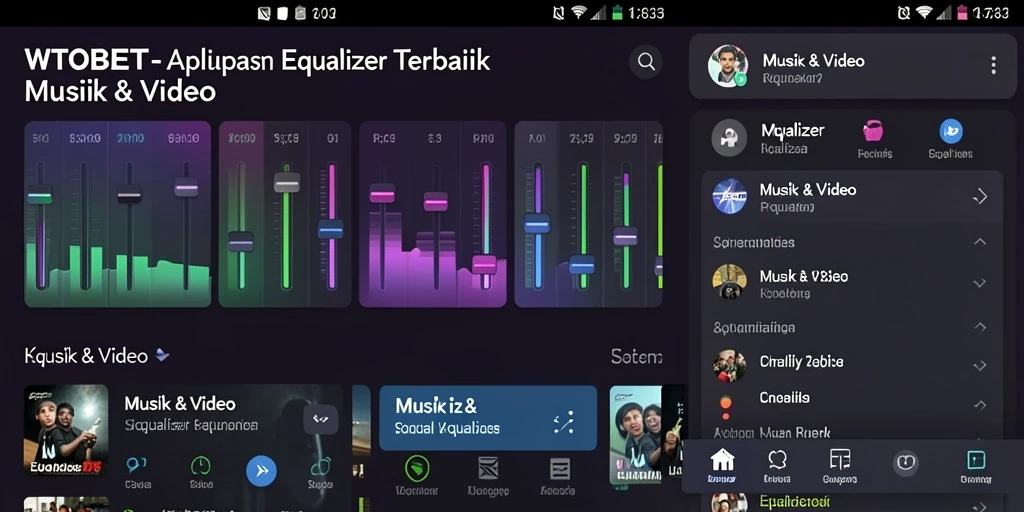 Tampilan antarmuka WTOBET yang stylish dan user-friendly.