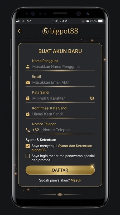 Panduan Registrasi Akun Bigpot88 untuk Pengguna Android